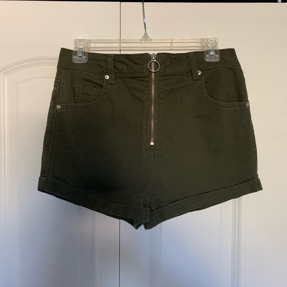 Forever 21 Army Green Jean Shorts